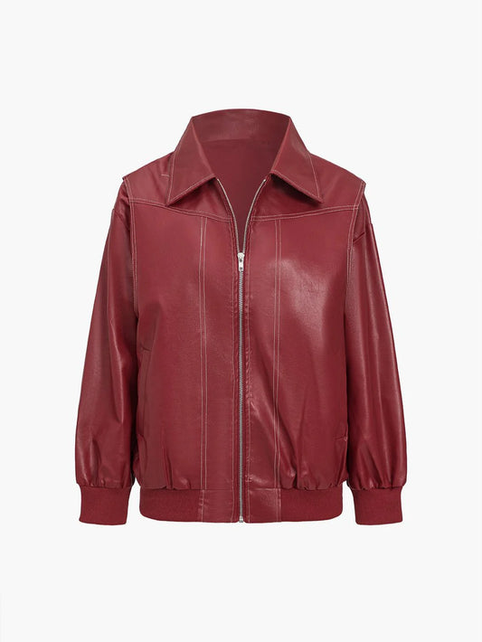 Scarlet Leather Jacket