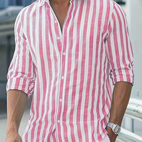 Men's Striped Linen Shirt